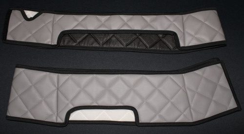 Sitzsockelverkleidung Kunstleder grau passend für VOLVO FH4 ab Bj. 2013 Beifahrersitz drehbar